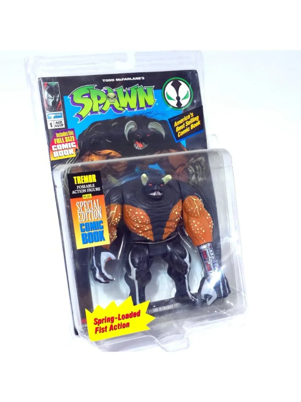 Vintage 1994 Todd McFarlane's Spawn Series 1 Tremor Action Figure NEW - Picture 2 of 12